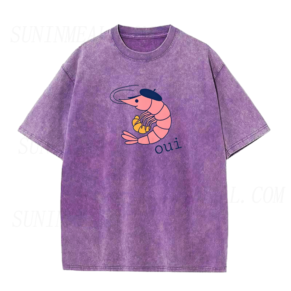 French Shrimp & Croissant Unisex Tee