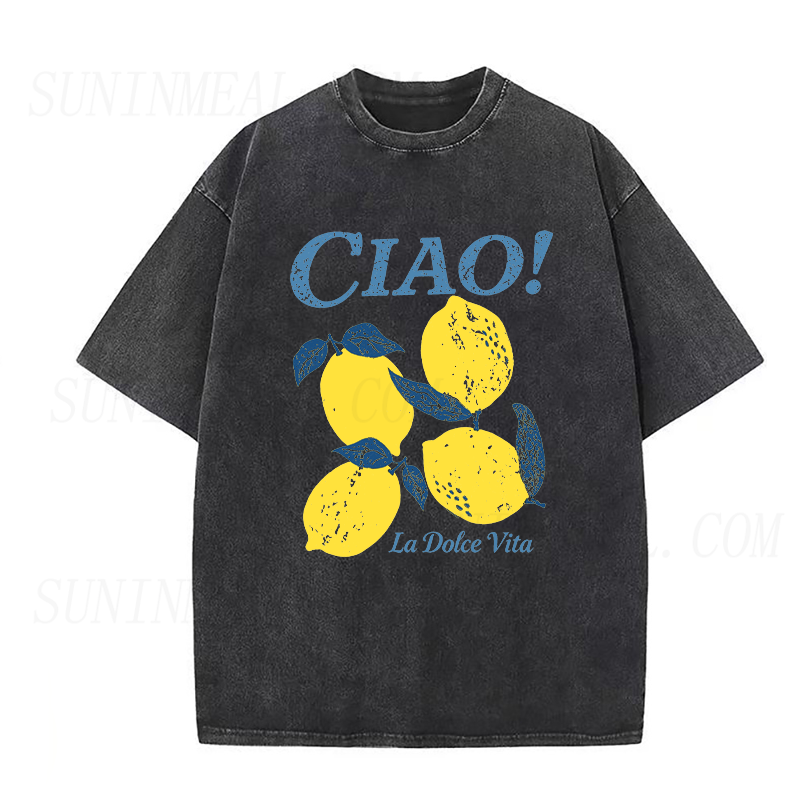 Ciao Italian Summer Lemon Unisex Tee