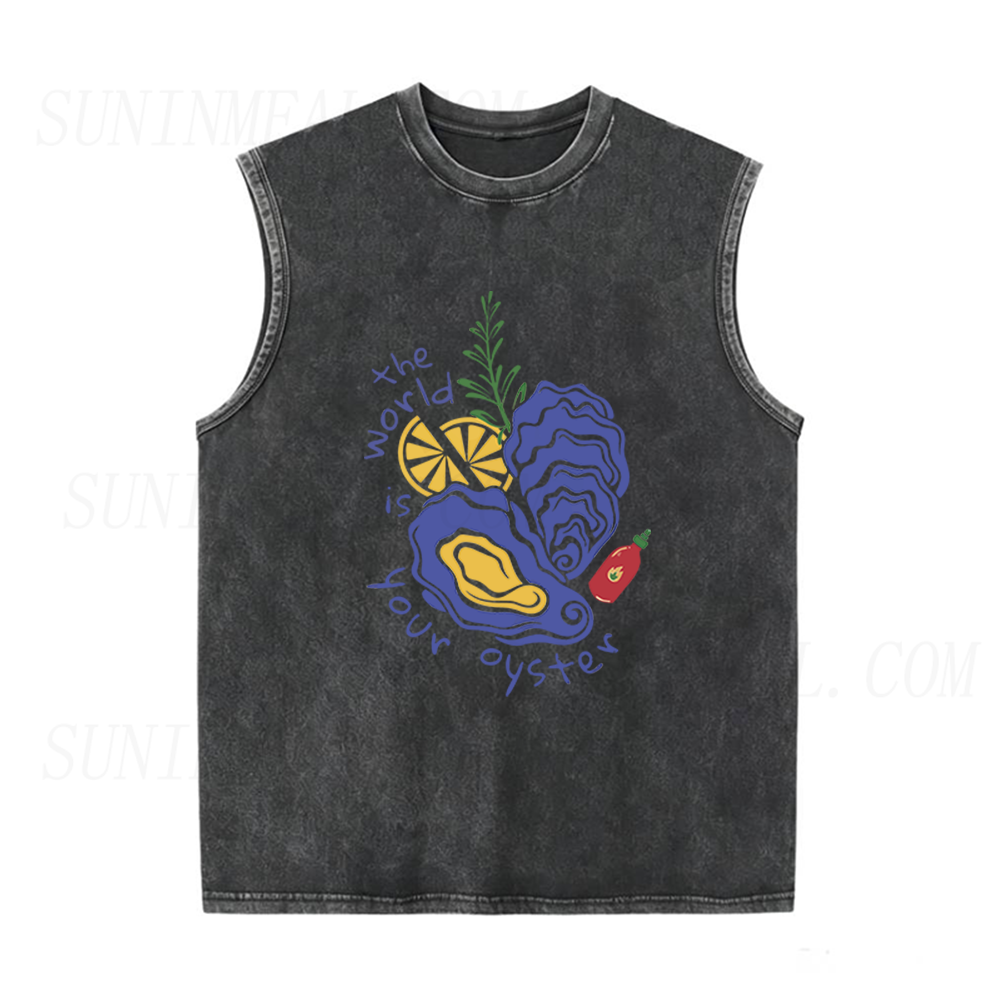 The World Is Your Oyster Unisex Tank Top