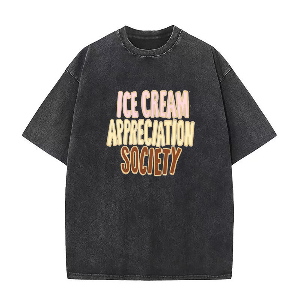 アイスクリーム感謝ユニセックスTシャツ