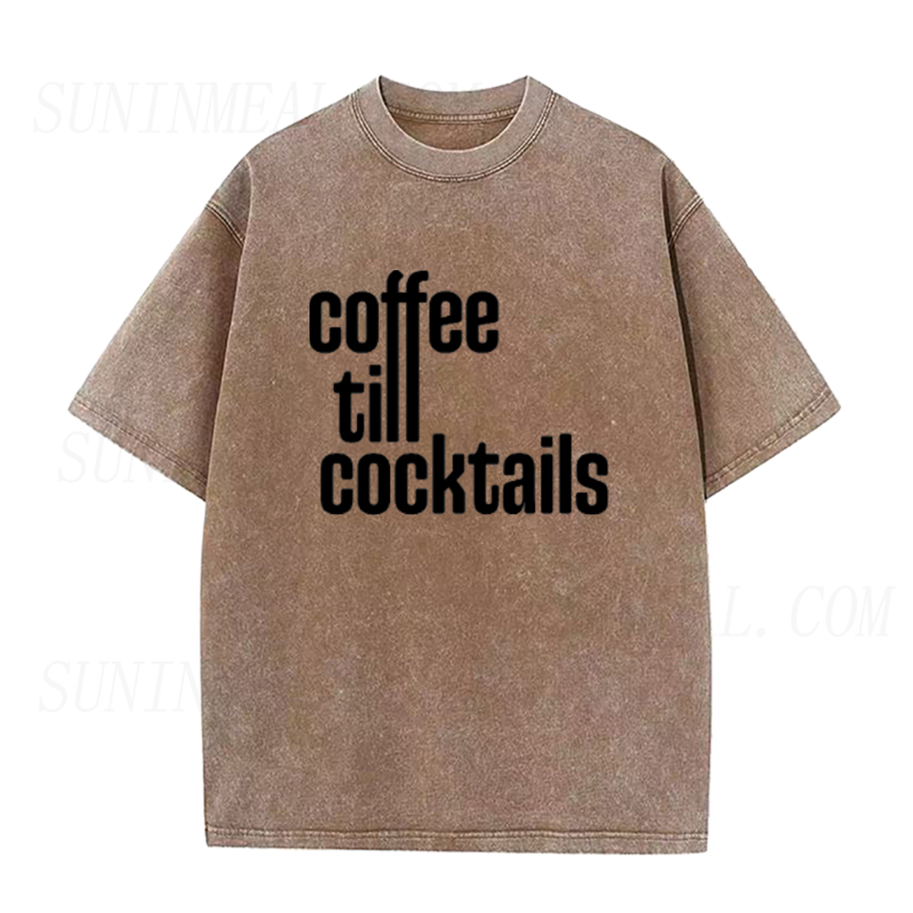 Coffee Till Cocktails Unisex Tee