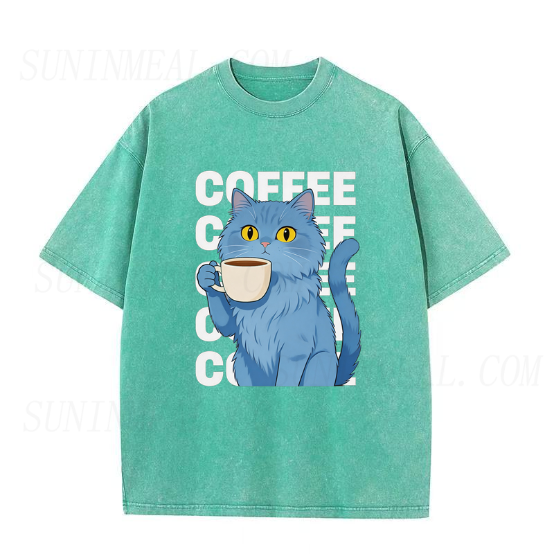 Coffee Cat Unisex Tee