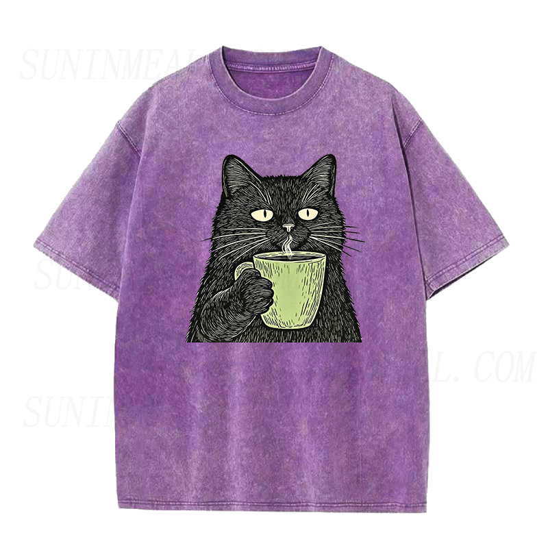 Black Cat Coffee Unisex Tee