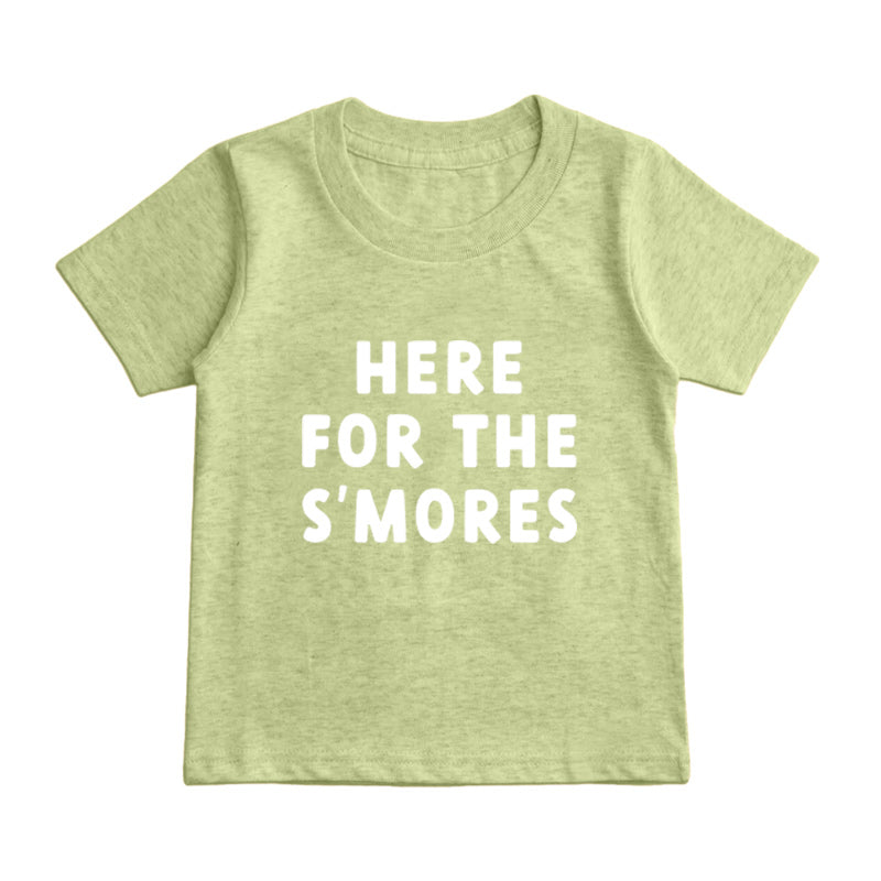 Here For The S'Mores Kids T-Shirt
