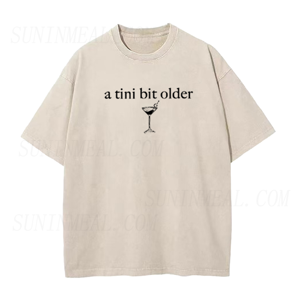 A Tini Bit Older Martini Graphic Unisex Tee