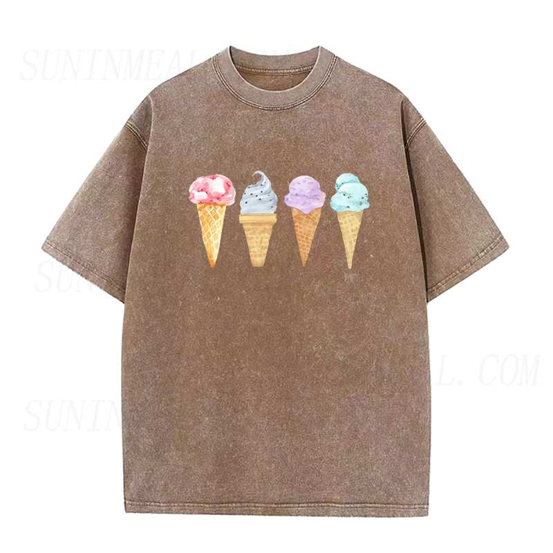 アイスクリーム ユニセックス Tシャツ