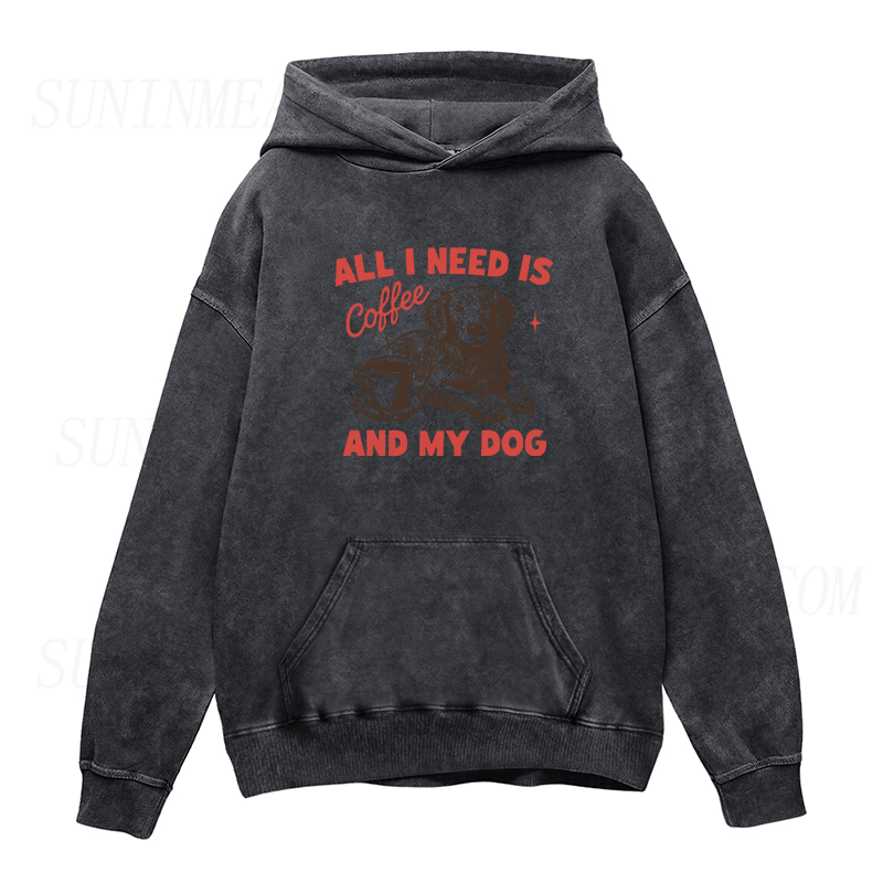 All I Need Is Coffee and My Dog Unisex Hoodie