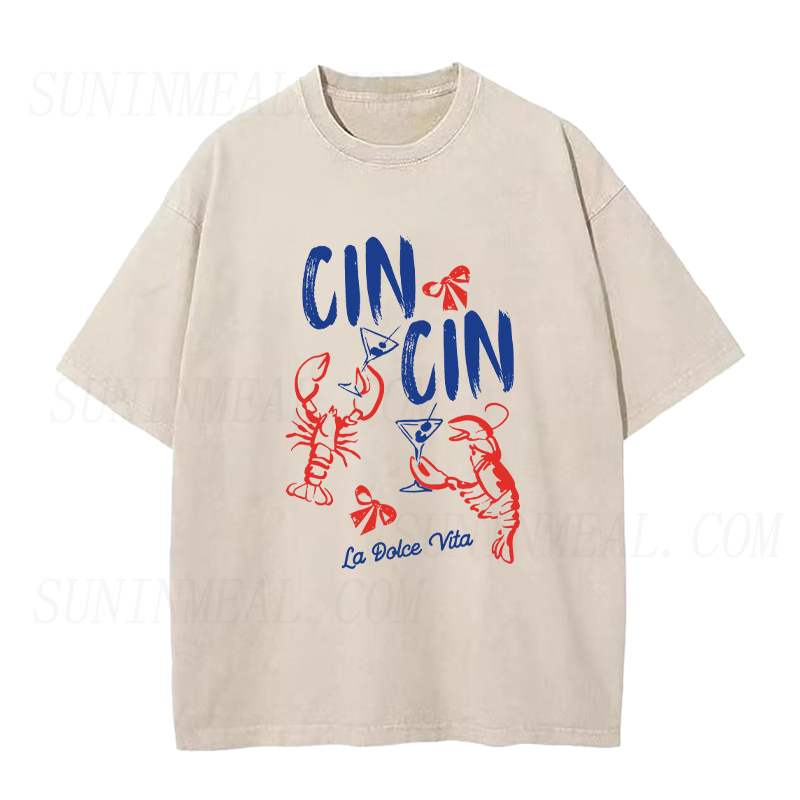 Cin Cin Lobster & La Dolce Vita Unisex Tee