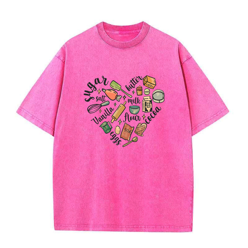 ベイキングハートユニセックスTシャツ