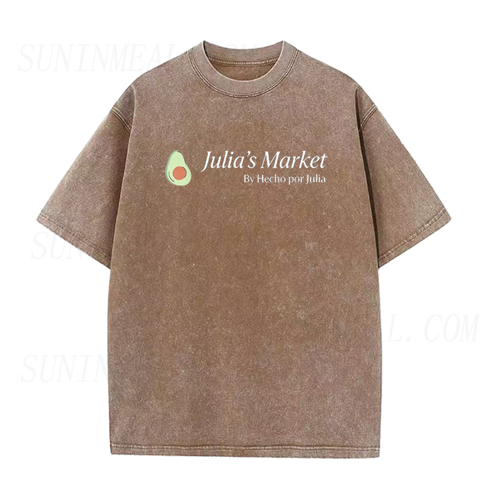 Retro Julia's Market Avocado Unisex Tee