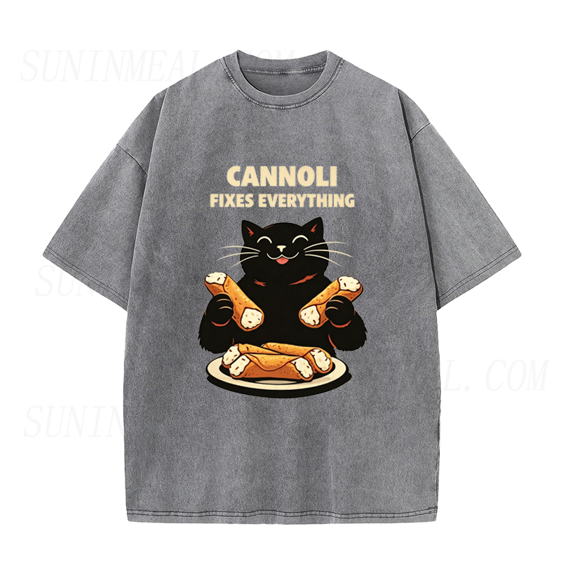 Cat Cannoli Fixes Everything Unisex Tee