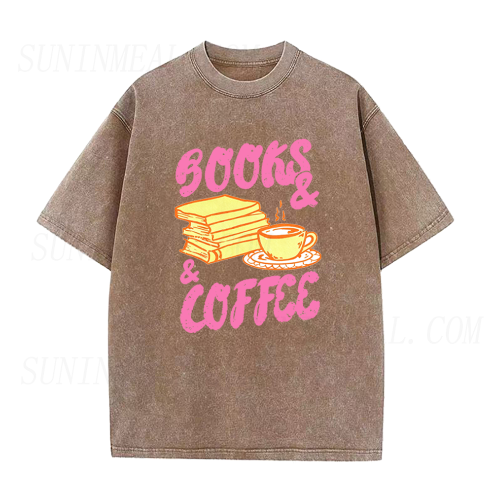 Books & Coffee Unisex Tee