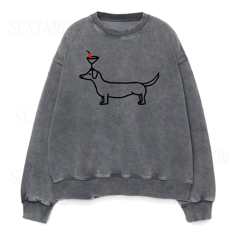 Dog Cocktail Unisex Crewneck Sweatshirt