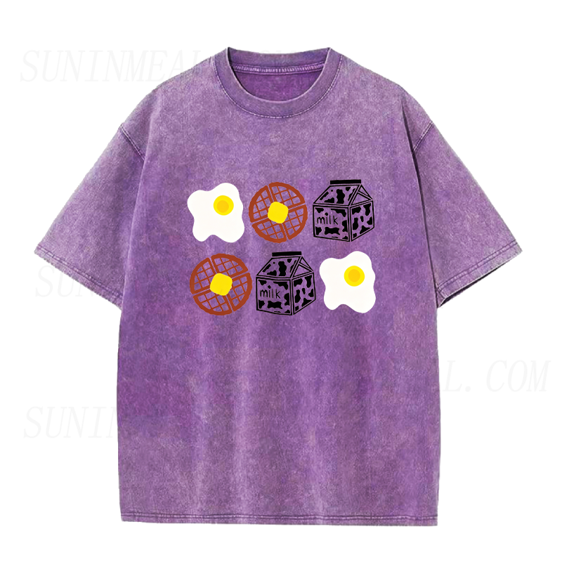 Eggs Waffles & Milk Unisex Tee