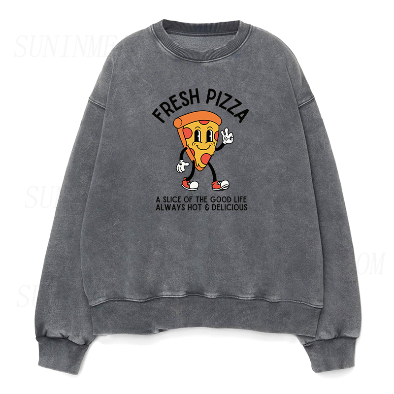 Fresh Pizza Unisex Crewneck Sweatshirt