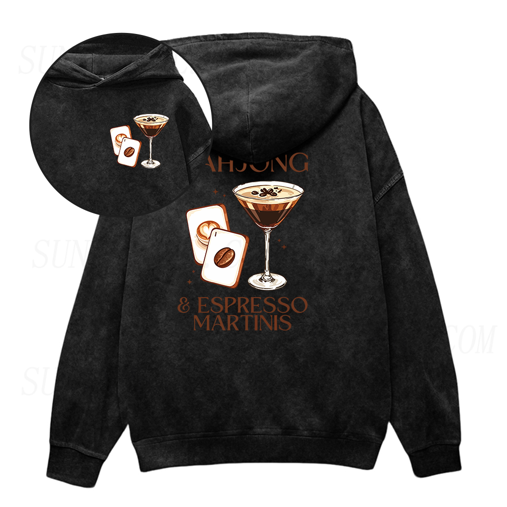 Mahjong and Espresso Martinis Unisex Hoodie