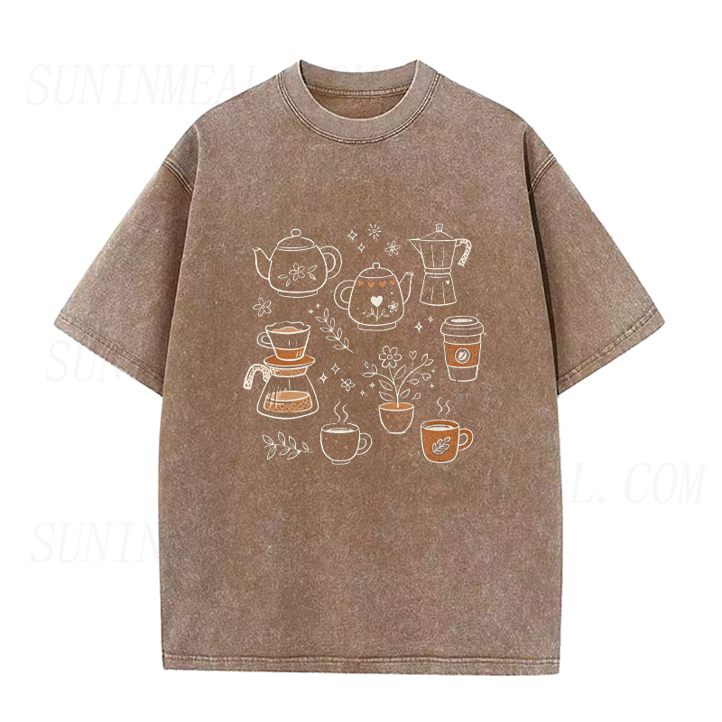 Floral Coffee Club Unisex Tee