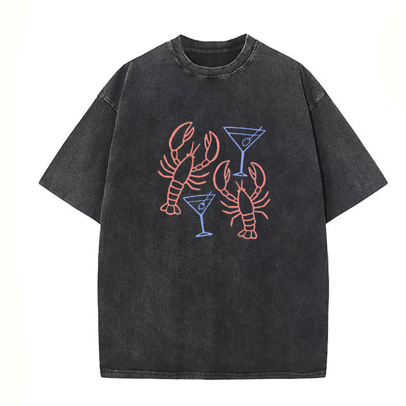 Lobster And Martini Unisex Tee