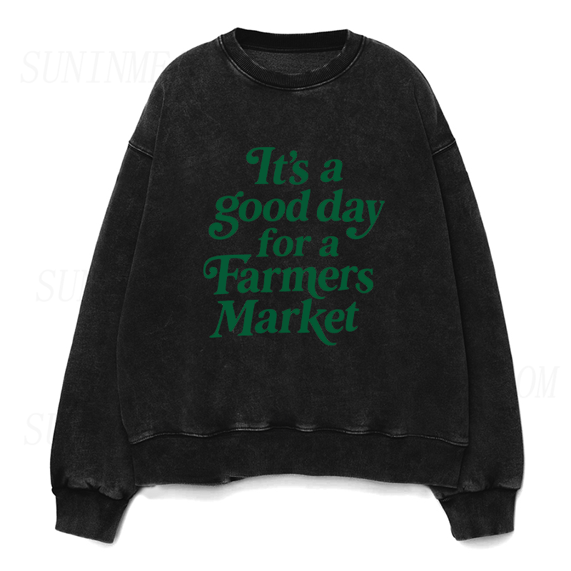 Good Day At The Farmers Market Unisex Crewneck Sweatshirt