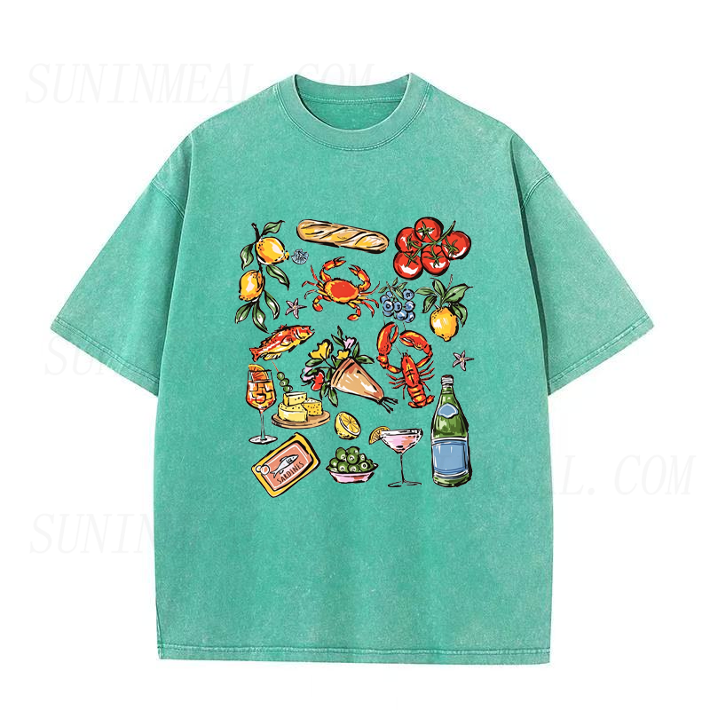 Coastal Italian Food Unisex Tee