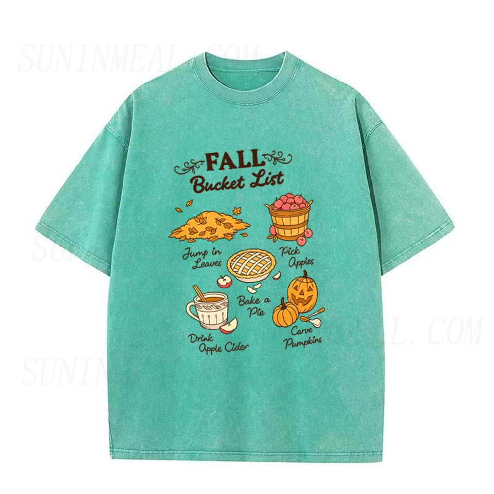 Fall Bucket List Unisex Tee