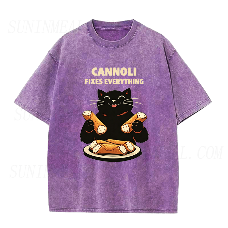 Cat Cannoli Fixes Everything Unisex Tee
