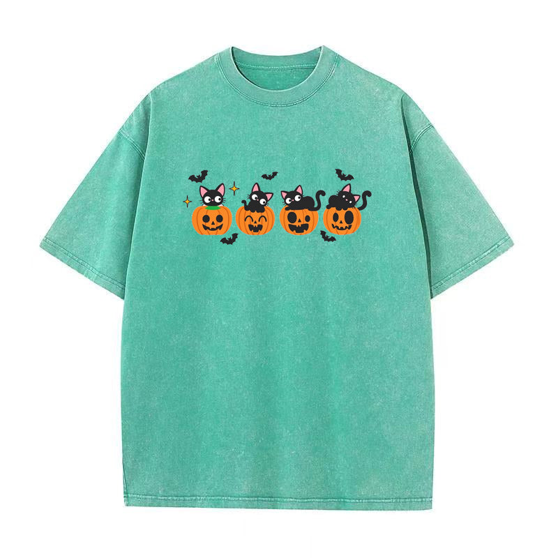 Cat Pumpkin Unisex Tee