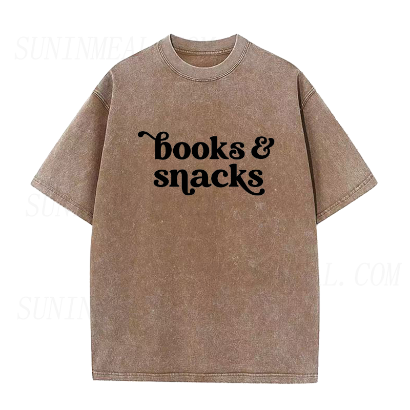 Books & Snacks Unisex Tee