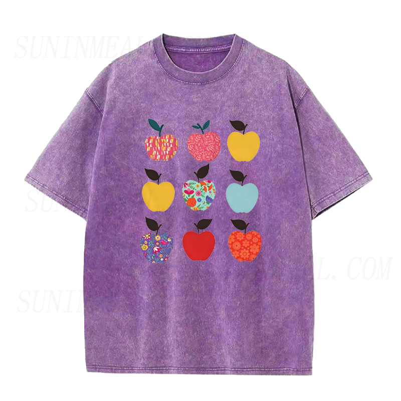 Folk Art Apples Unisex Tee