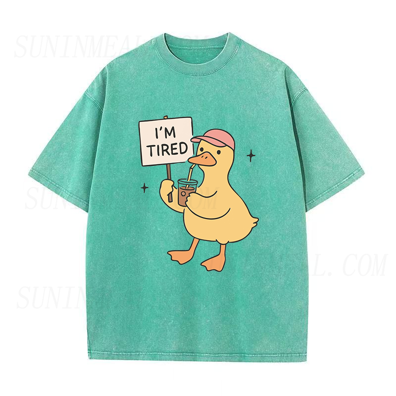 I'm Tired Duck Coffee Unisex Tee