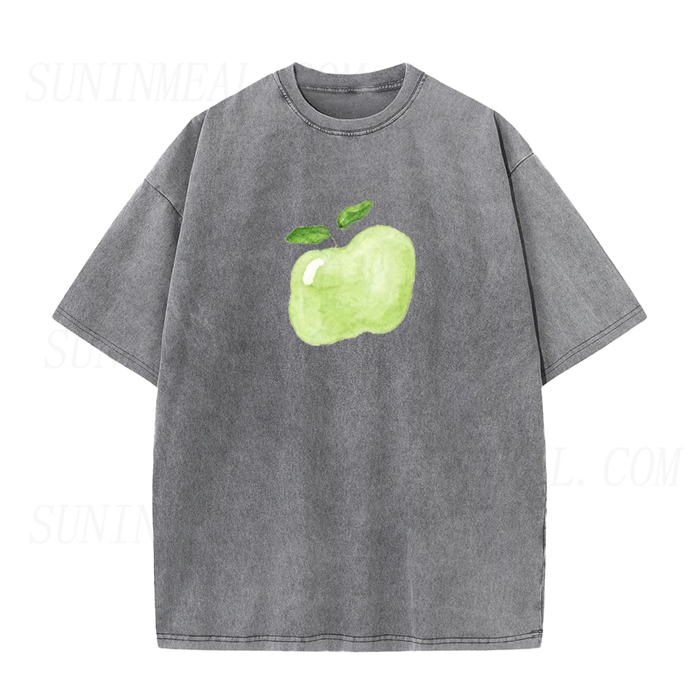 Watercolor Green Apple Unisex Tee