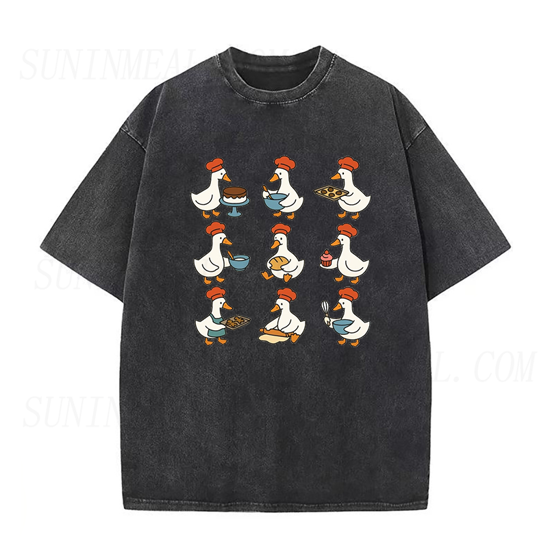 Cute Goose Baking Unisex Tee