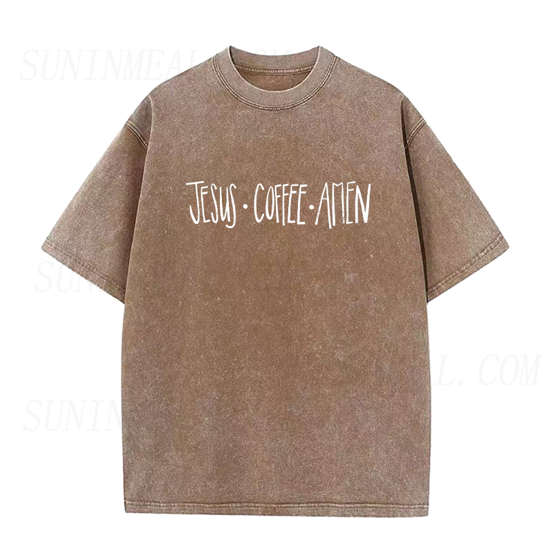 Jesus Coffee Amen Unisex Tee