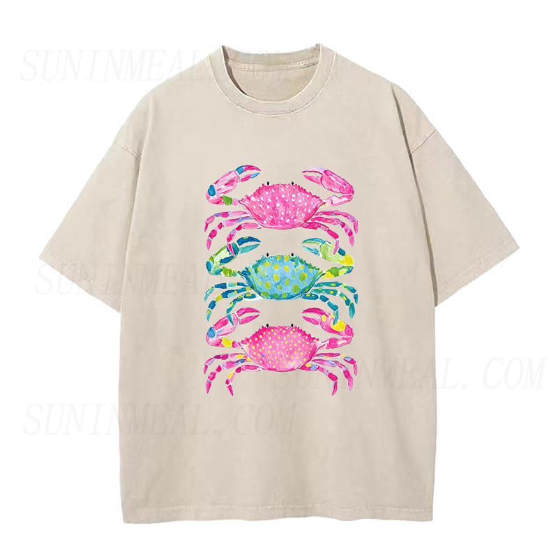 Coastal Crab Vibes Unisex Tee