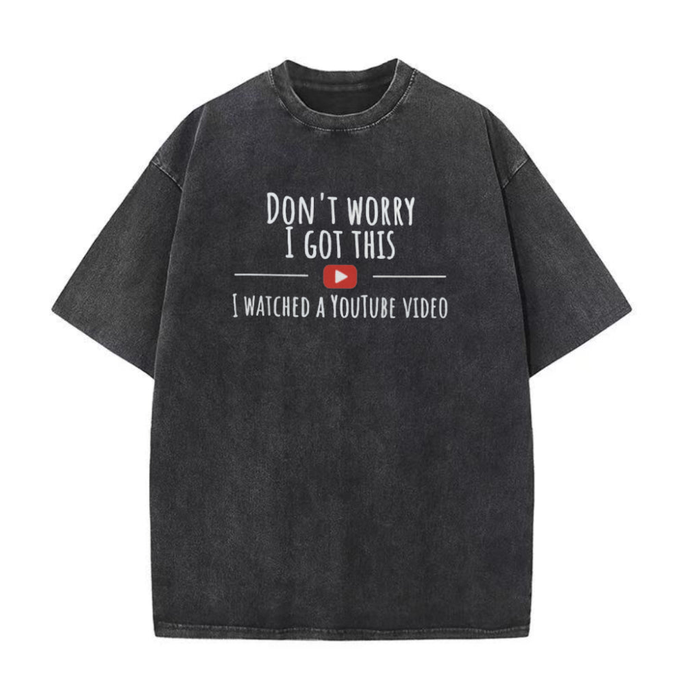 心配しないで、大丈夫。YouTubeでユニセックスTシャツを見たよ。