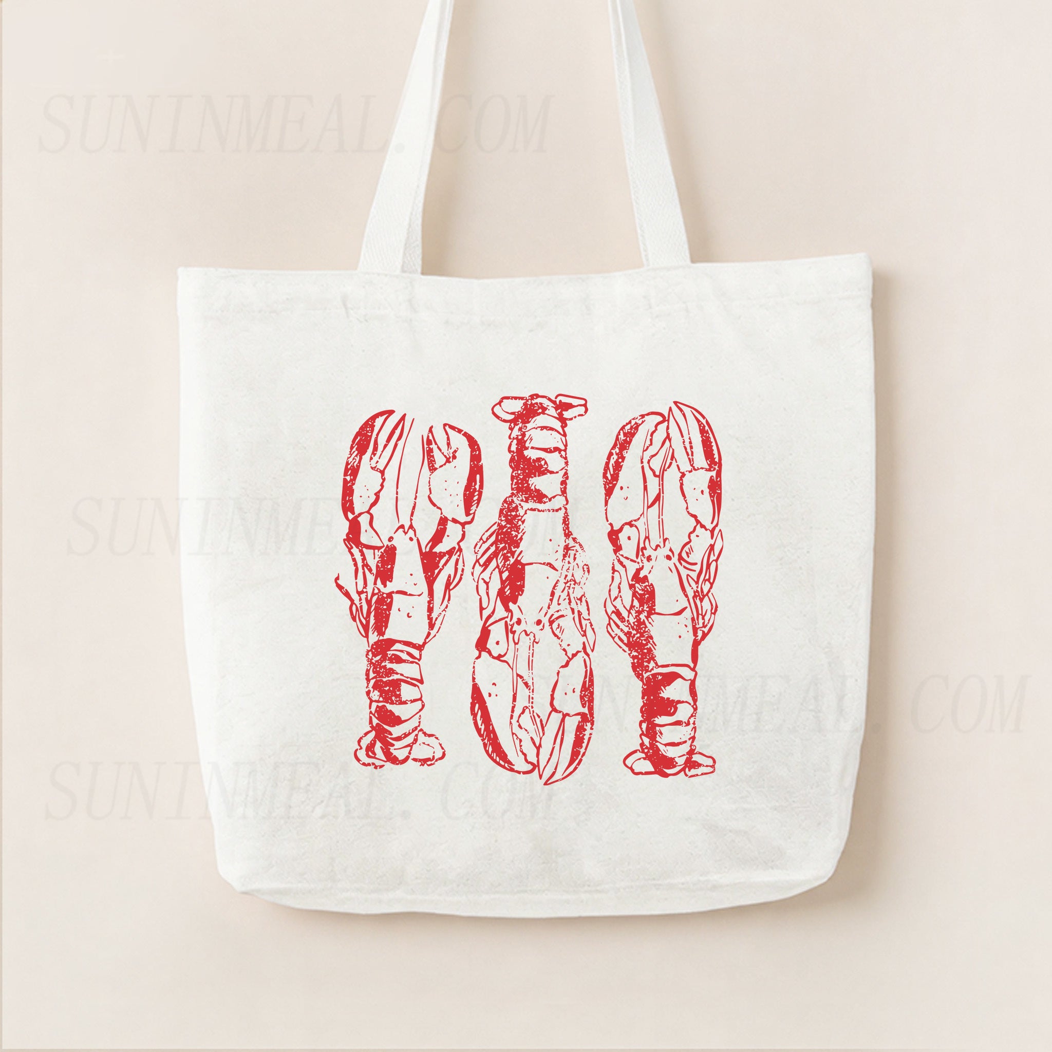 Lobster Canvas Tote Bag