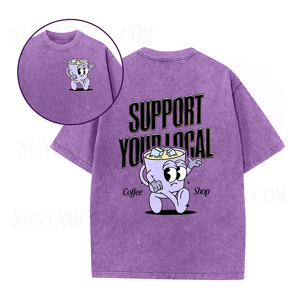 Support Your Local Coffee Shop Unisex Tee