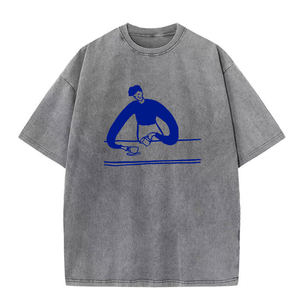 コーヒーを作るユニセックスTシャツ
