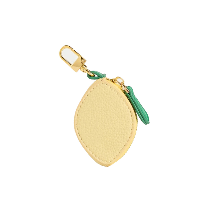 Lemon Coin Purse Bag Charm Keychain