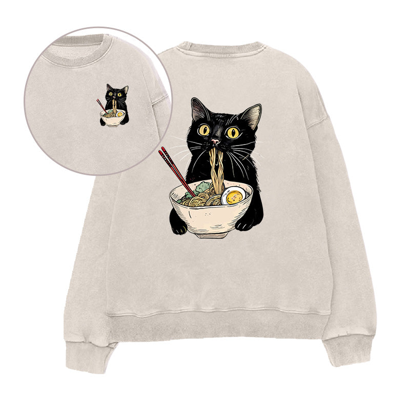 Ramen Cat Unisex Crewneck Sweatshirt