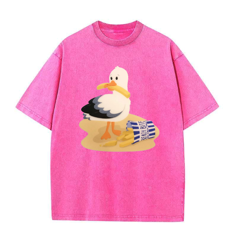 Seagull Stealing French Fries Tee