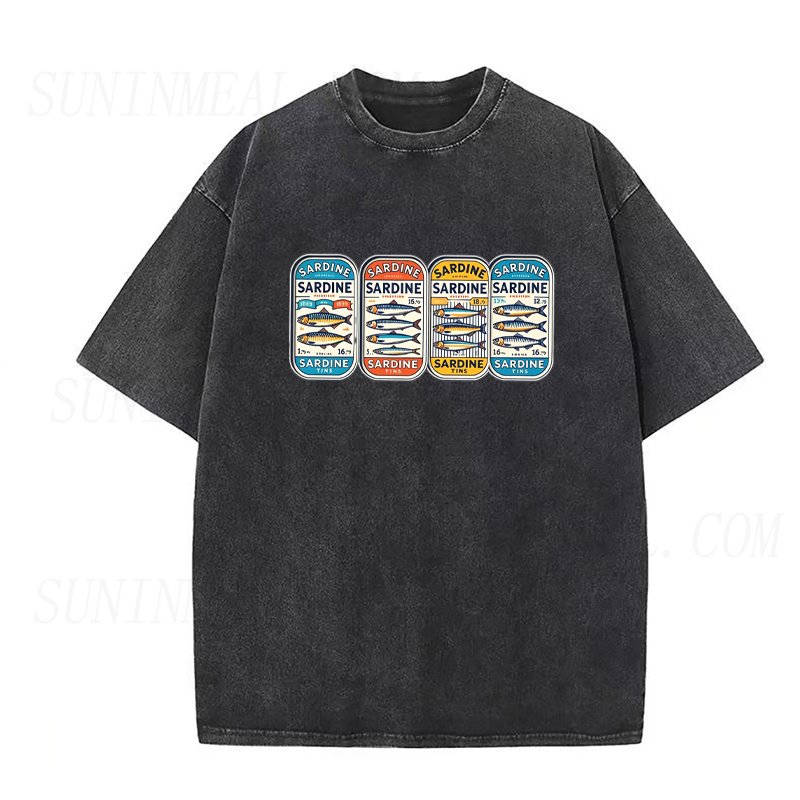 Sardine Time Multi Can Unisex Tee
