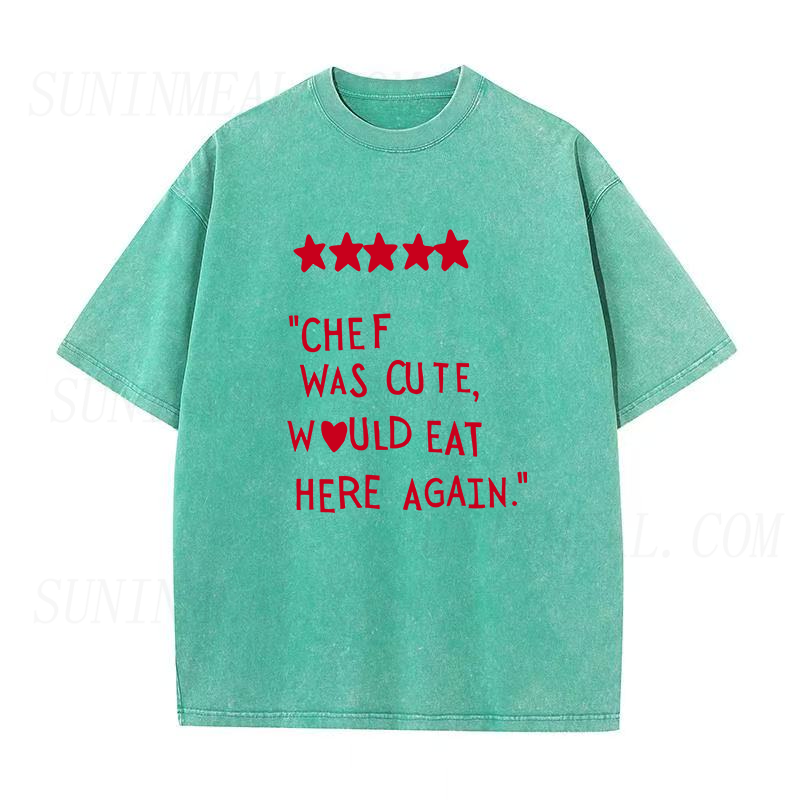 シェフはキュートなユニセックスTシャツ