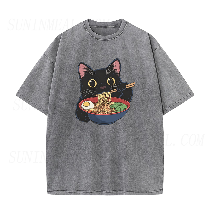 Cute Ramen Cat Unisex Tee
