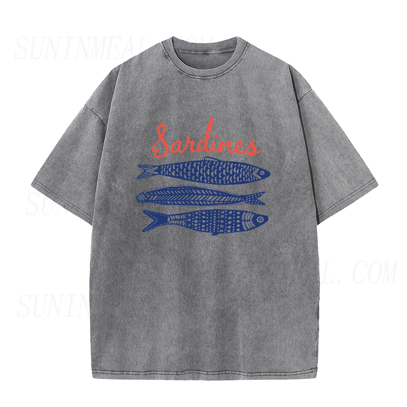 Minimal Sardines Unisex Tee