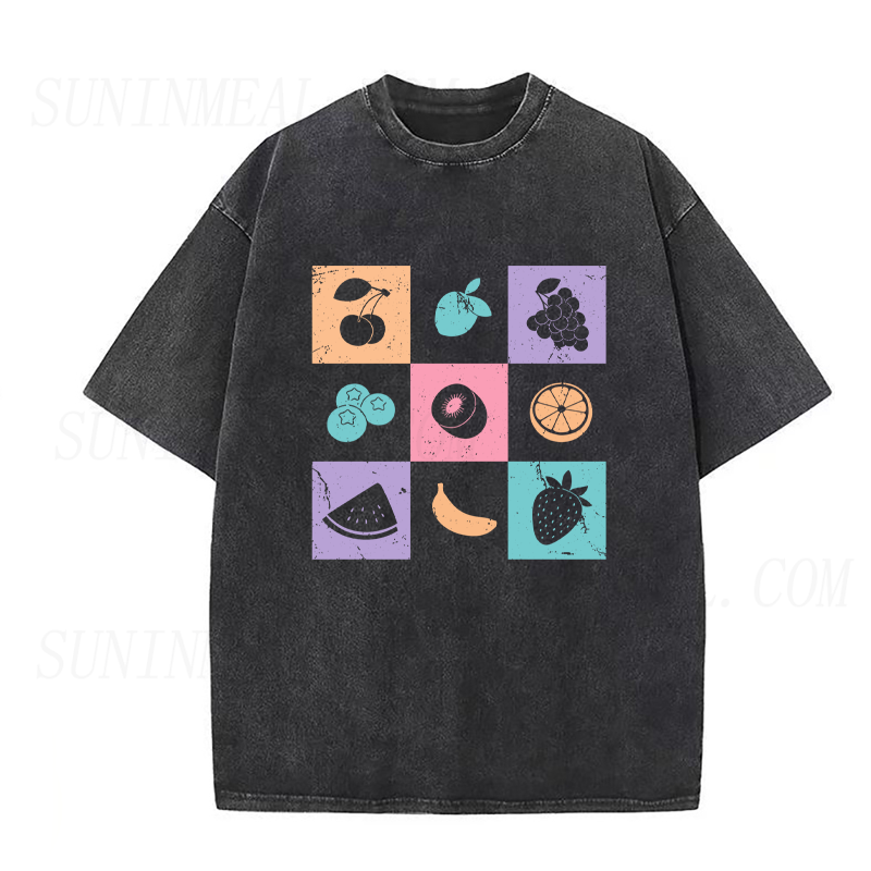Vintage Fruit Grid Unisex Tee