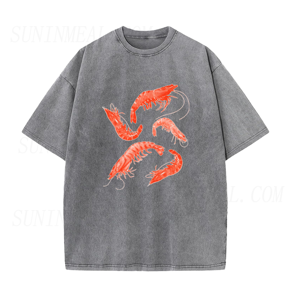 Watercolor Red Shrimp Unisex Tee