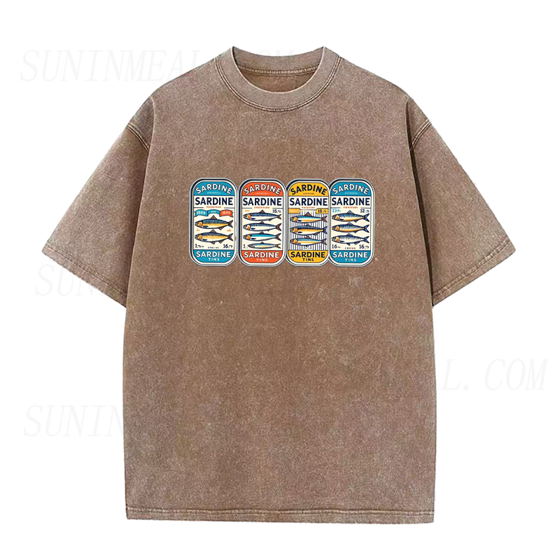 Sardine Time Multi Can Unisex Tee