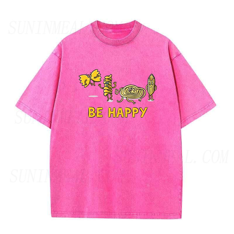 Be Happy Cute Pasta Unisex Tee