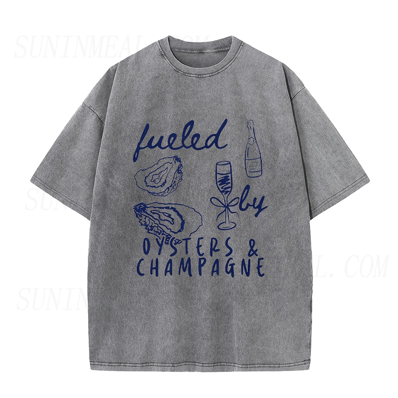 Fueled By Oysters & Champagne Unisex Tee